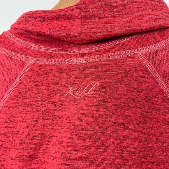 Kuhl Athletic Outdoor Cowl Mock Neck Leah Knit Pullover Jacket Red Women’s Sz S - Picture 6 of 10